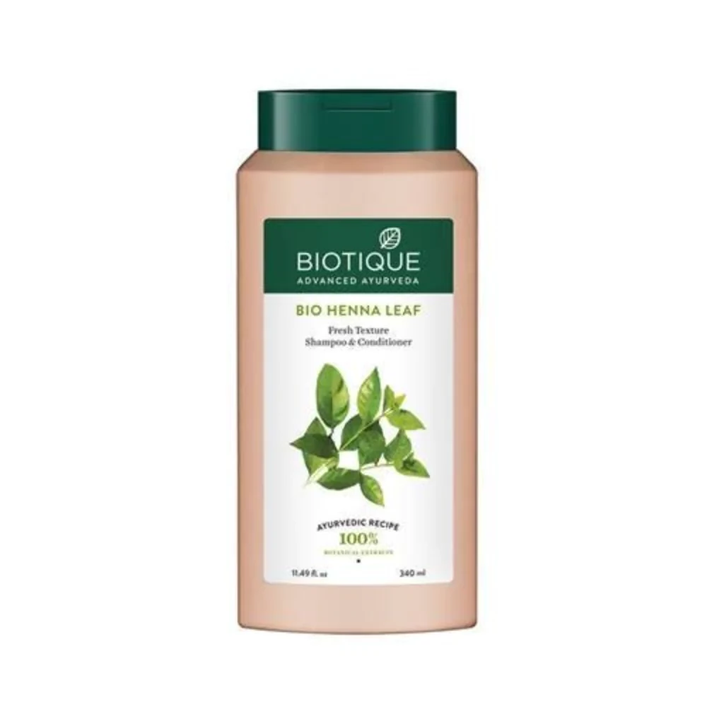 Biotique Bio Henna Leaf Fresh Texture Shampoo and Conditioner, 340 ml-1.webp